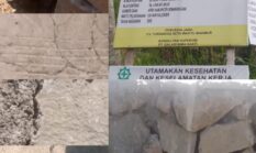 Senilai Rp4,8 Miliar, Jalan Sepakung–Pagergedog Baru Selesai Sudah Retak Parah, Pondasi Diduga Berongga