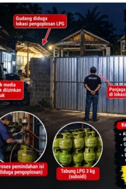Gudang Pantok Wetan Diduga Jadi Lokasi Pengoplosan LPG Subsidi, Aktivitas Disebut Berlangsung Dini Hari