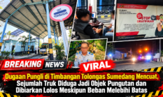 Dugaan Pungli di Timbangan Tolongas Sumedang Mencuat, Sejumlah Truk Diduga Jadi Objek Pungutan dan Dibiarkan Lolos Meskipun Beban Melebihi Batas