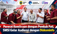 Pererat Kemitraan dengan Pemkab Pati, SMSI Gelar Audiensi dengan Diskominfo